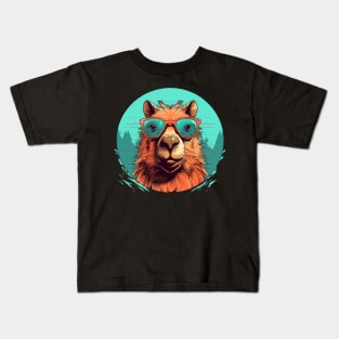 Happy Cappy Capybara Kids T-Shirt